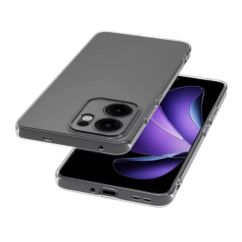 Oppo Reno 13F 5G Kılıf Zore Süper Silikon Kapak Şeffaf