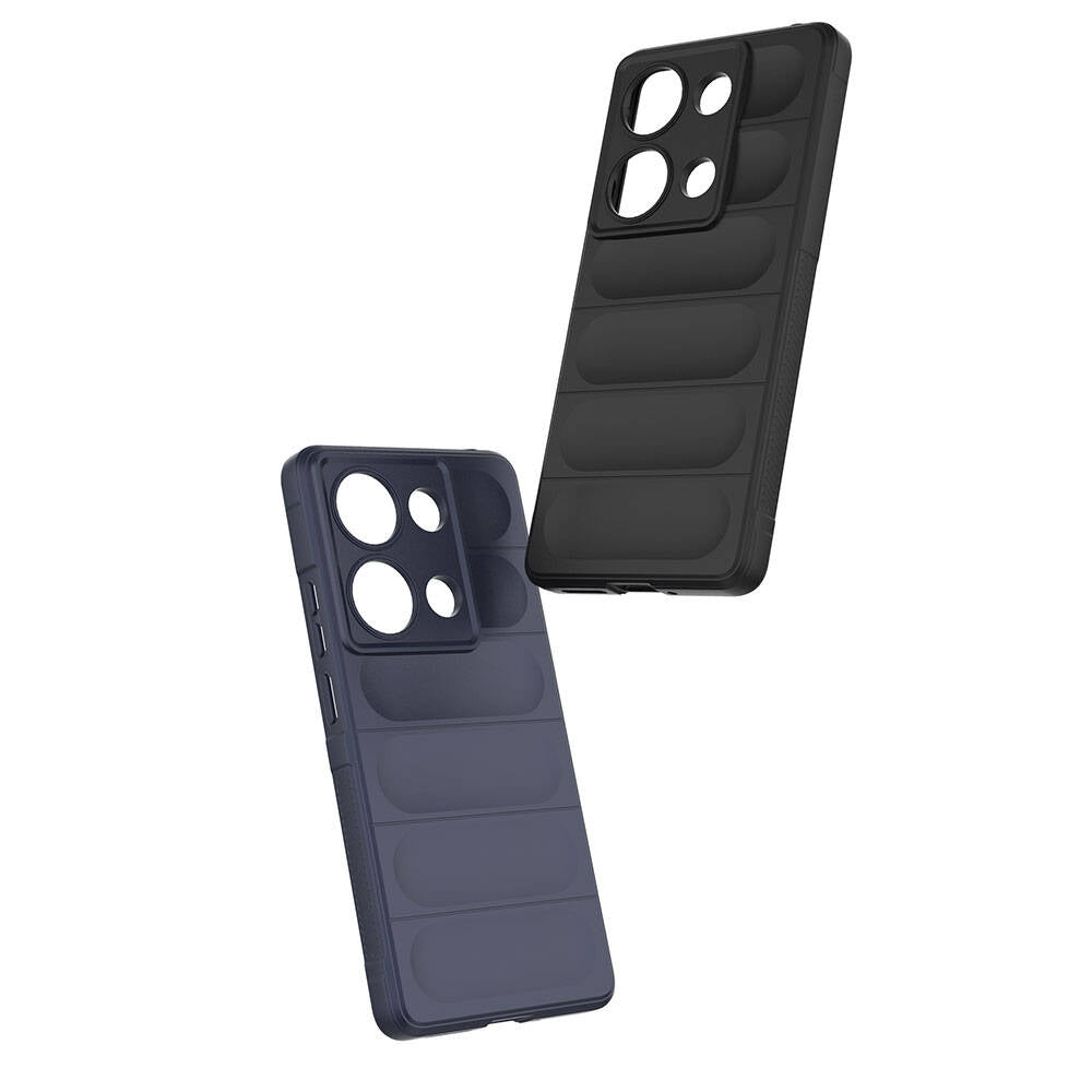 Redmi Note 13 Pro 4G Kılıf Esnek TPU Oyuklu Arka Yüzey Tasarımlı Zore Etnik Silikon Kapak Kırmızı