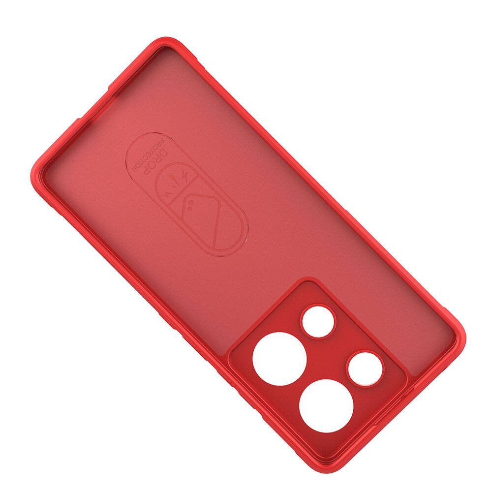 Redmi Note 13 Pro 4G Kılıf Esnek TPU Oyuklu Arka Yüzey Tasarımlı Zore Etnik Silikon Kapak Lacivert