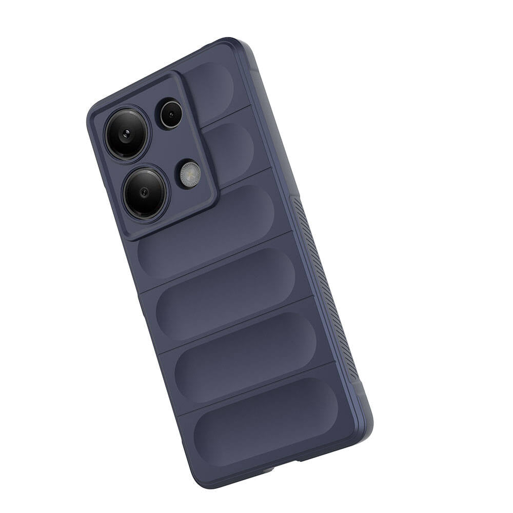 Redmi Note 13 Pro 4G Kılıf Esnek TPU Oyuklu Arka Yüzey Tasarımlı Zore Etnik Silikon Kapak Siyah