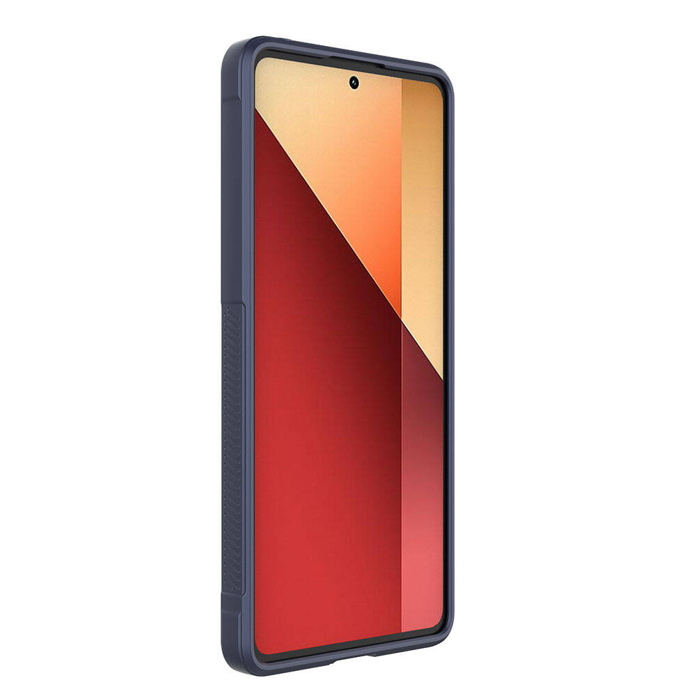 Redmi Note 13 Pro 4G Kılıf Esnek TPU Oyuklu Arka Yüzey Tasarımlı Zore Etnik Silikon Kapak Kırmızı
