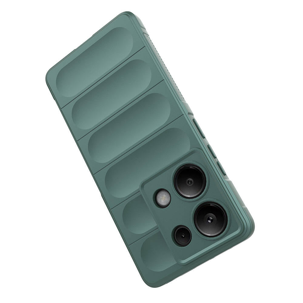 Redmi Note 13 Pro 4G Kılıf Esnek TPU Oyuklu Arka Yüzey Tasarımlı Zore Etnik Silikon Kapak Lacivert