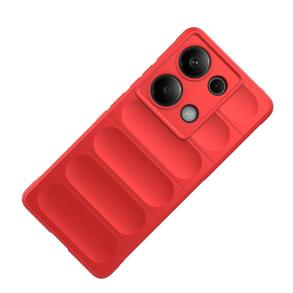 Redmi Note 13 Pro 4G Kılıf Esnek TPU Oyuklu Arka Yüzey Tasarımlı Zore Etnik Silikon Kapak Siyah