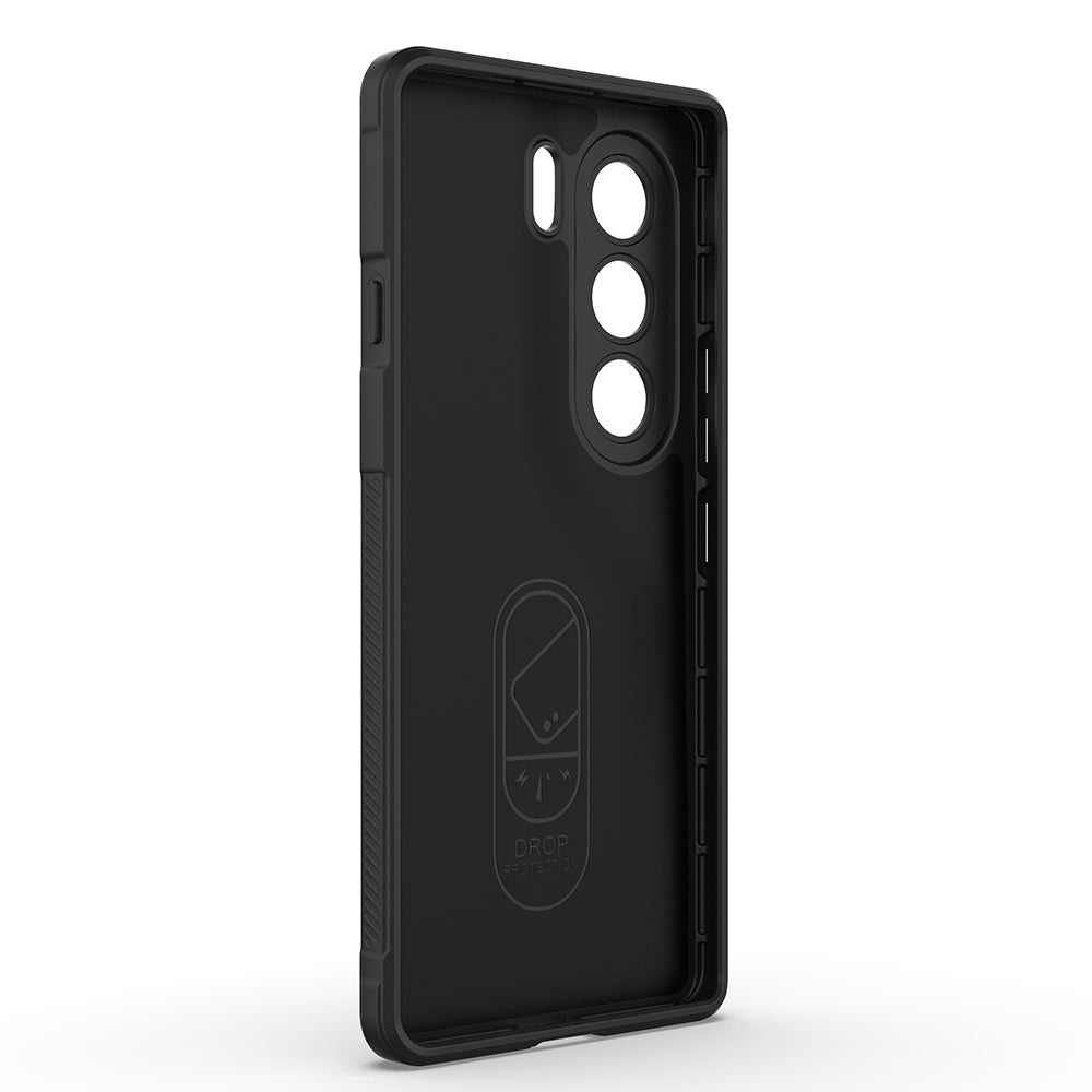 Tecno Camon 40 Pro Kılıf Esnek TPU Oyuklu Arka Yüzey Tasarımlı Zore Etnik Silikon Kapak Koyu Yeşil