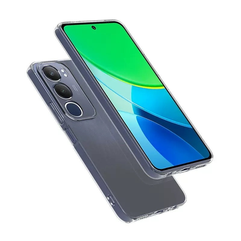 Vivo Y19S Kılıf Zore Süper Silikon Kapak Şeffaf