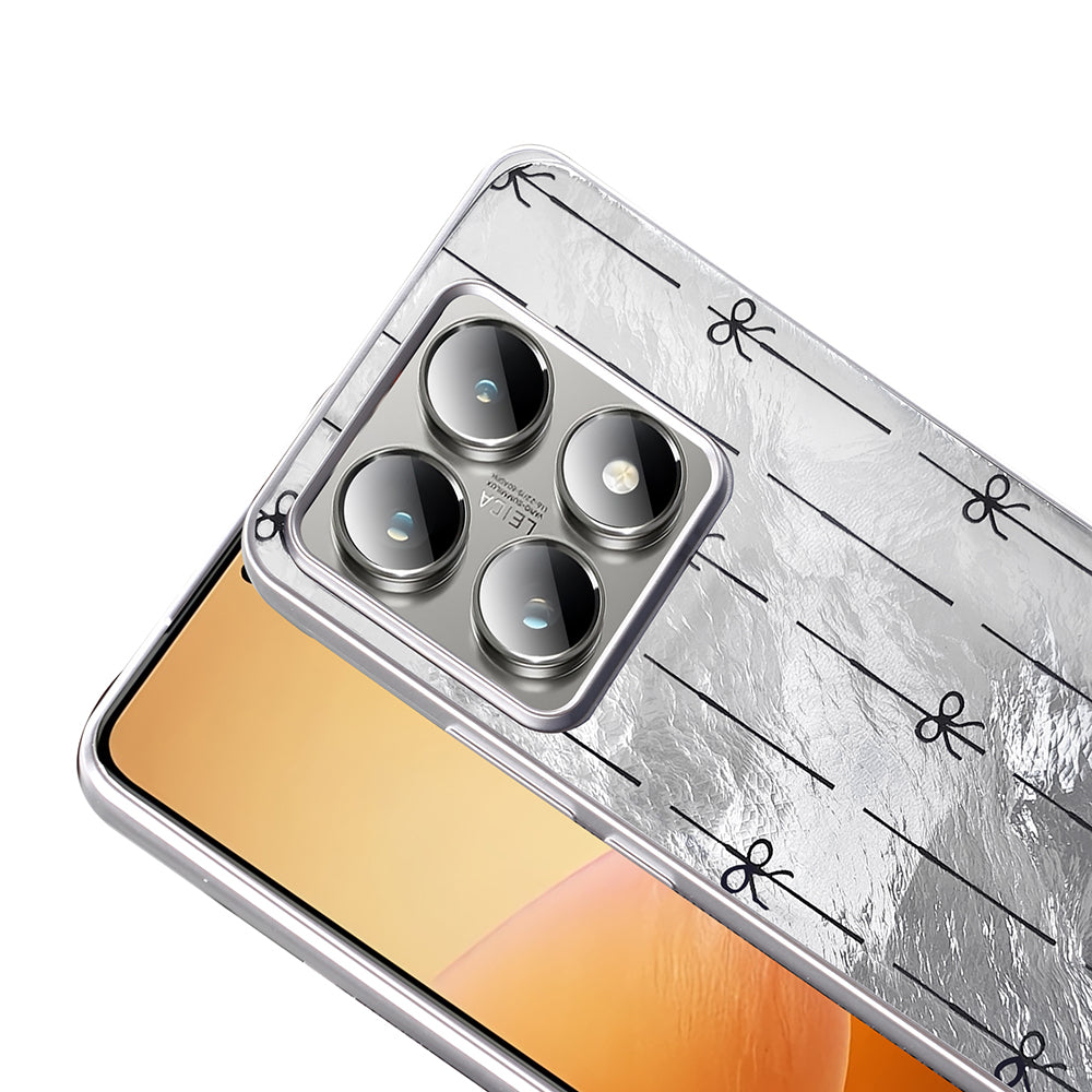 Xiaomi 14T Kılıf Desenli Zore Mep Kapak Gri Leopar