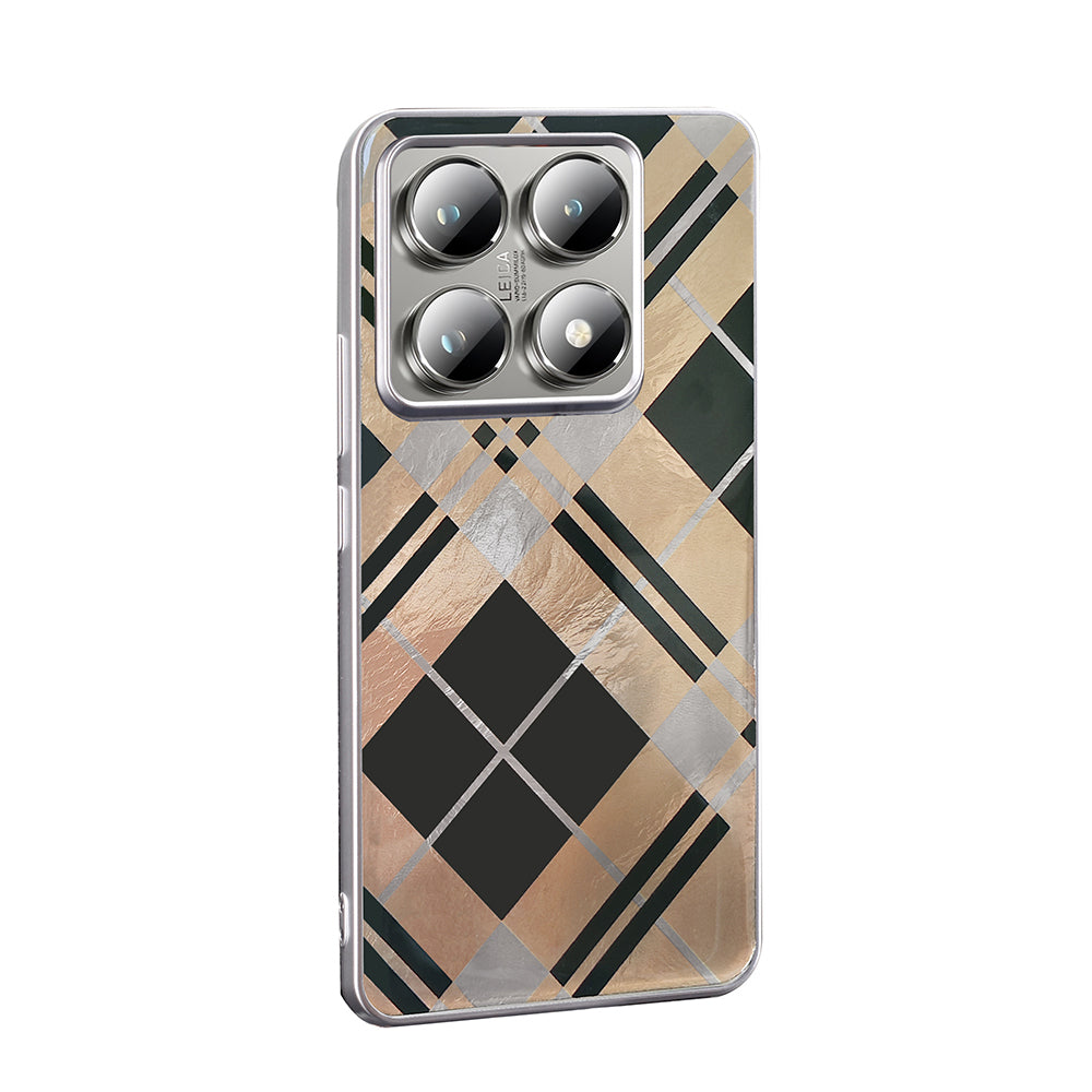 Xiaomi 14T Kılıf Desenli Zore Mep Kapak Gold Leopar