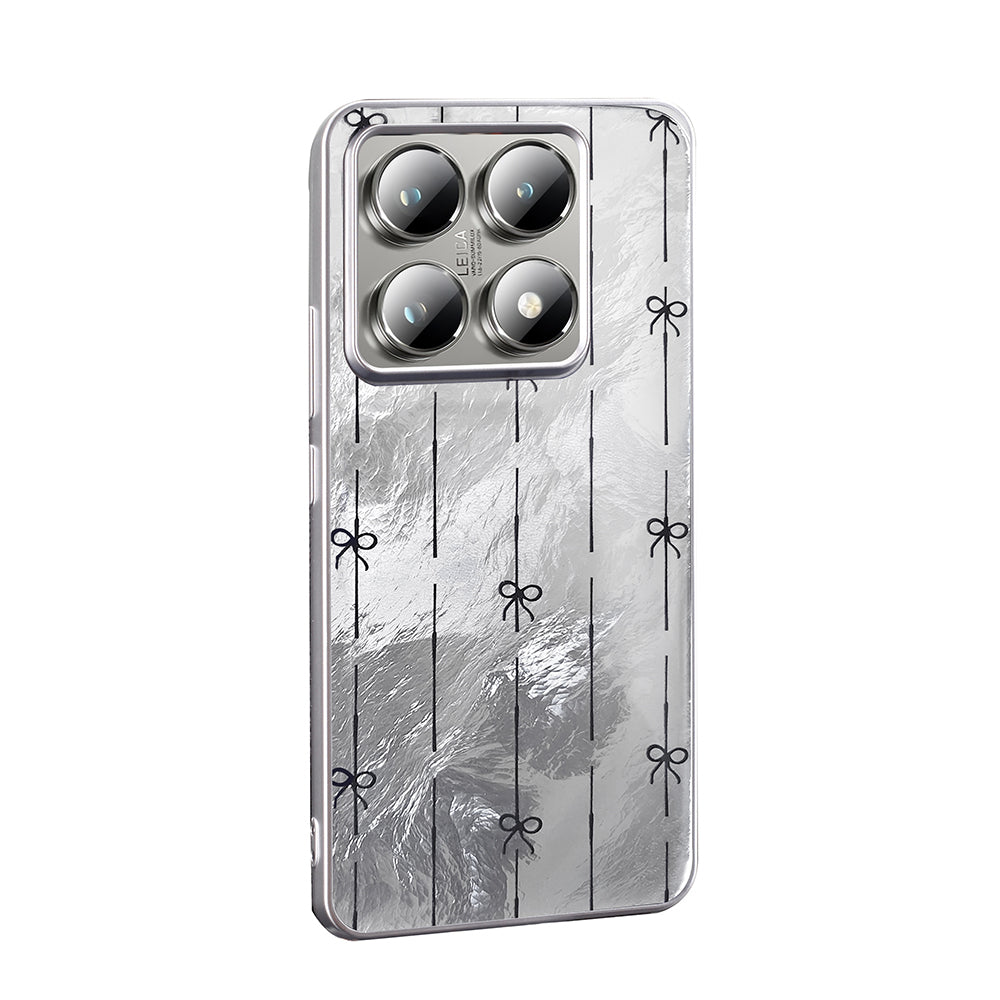 Xiaomi 14T Pro Kılıf Desenli Zore Mep Kapak Gri Leopar