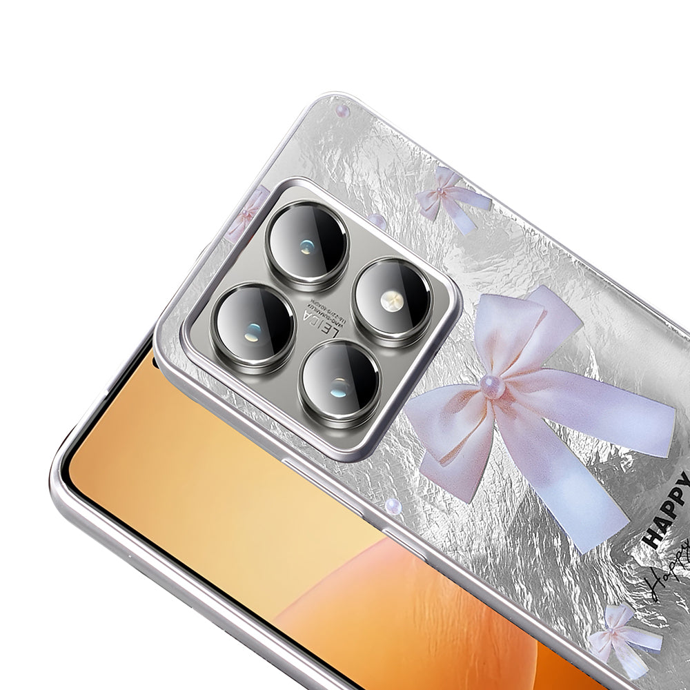 Xiaomi 14T Pro Kılıf Desenli Zore Mep Kapak Gold Leopar