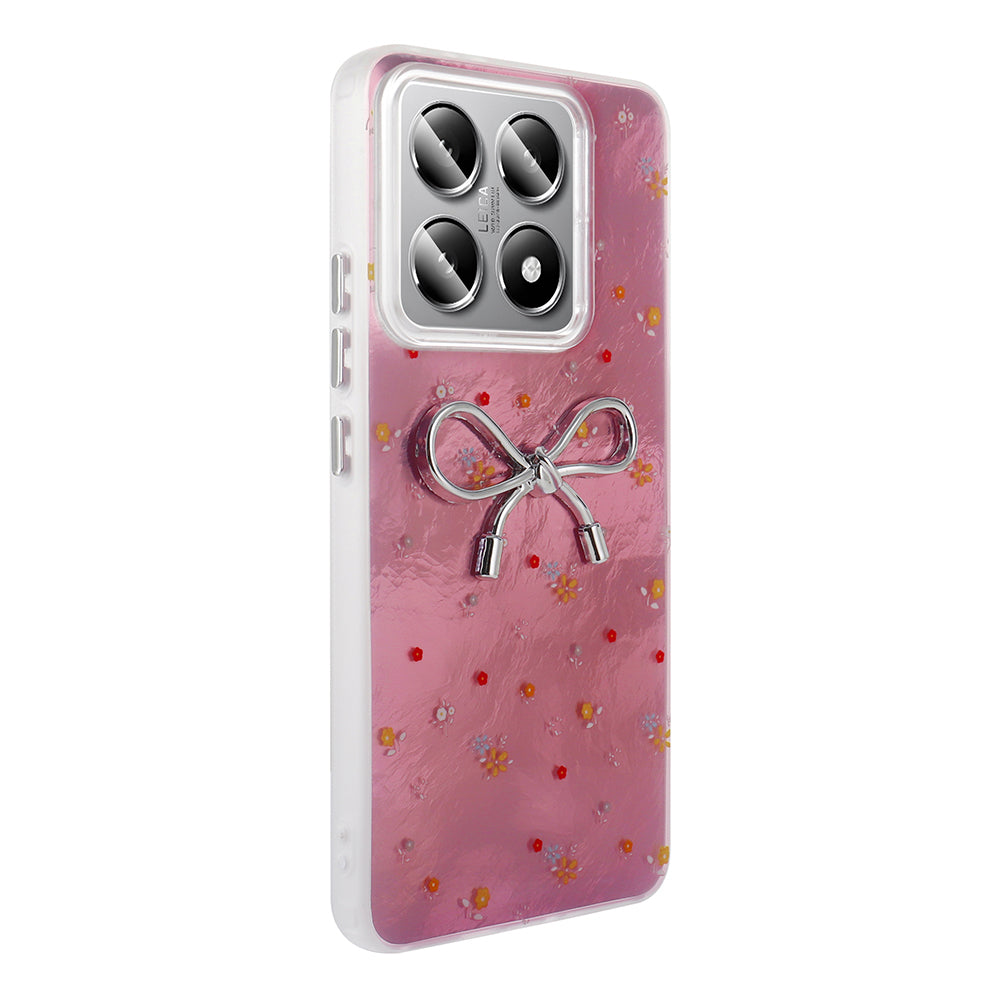 Xiaomi 14T Pro Kılıf Kamera Korumalı Figürlü Zore Ponti Silikon Kapak Açık Pembe