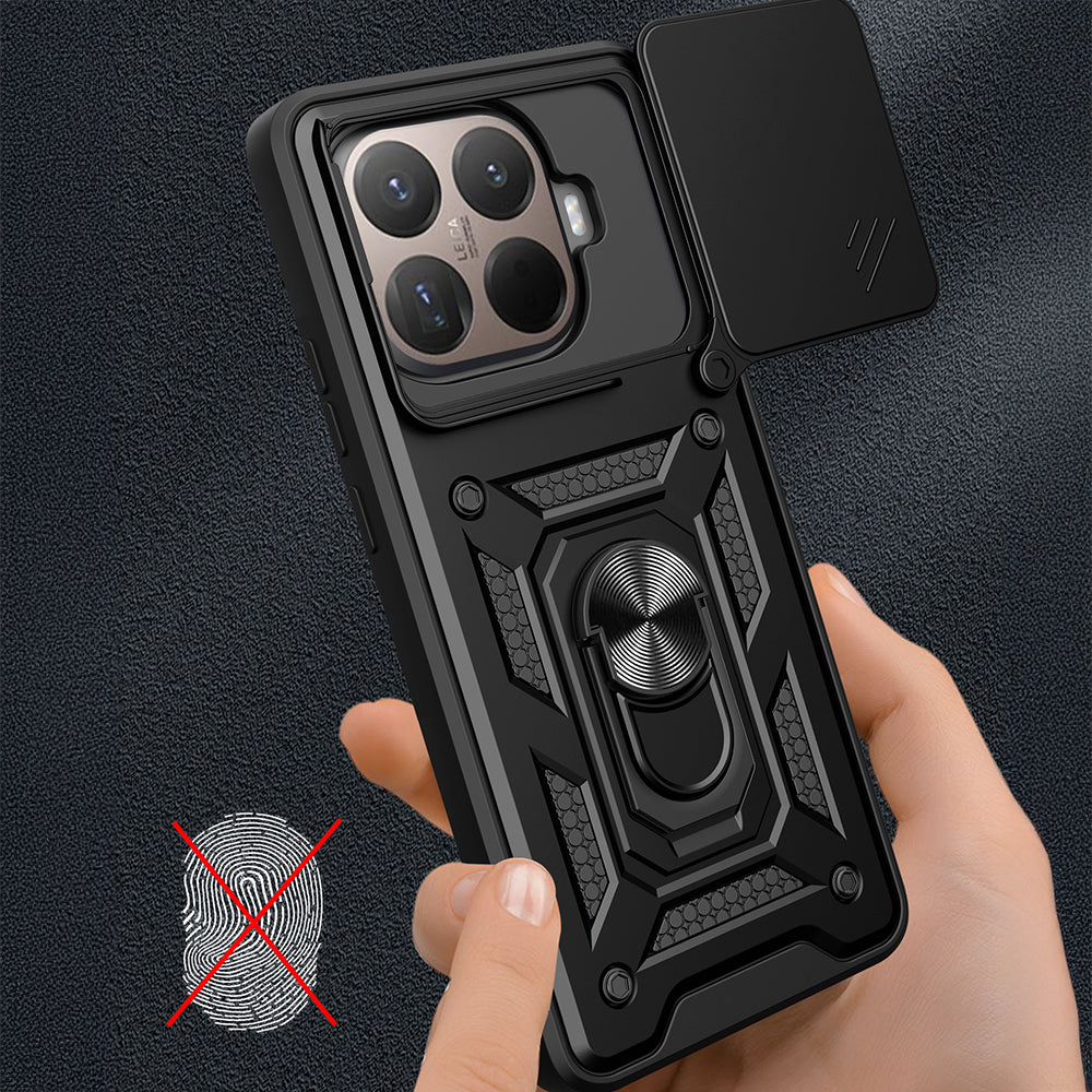 Xiaomi 15T Pro Kılıf Magnetik Standlı Kamera Korumalı Zore Sürgülü Vega Kapak