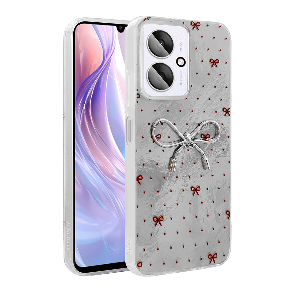Xiaomi C65 Kılıf Kamera Korumalı Figürlü Zore Ponti Silikon Kapak Beyaz