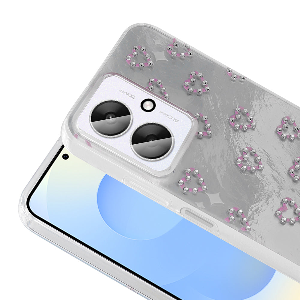 Xiaomi C65 Kılıf Kamera Korumalı Figürlü Zore Ponti Silikon Kapak Açık Pembe