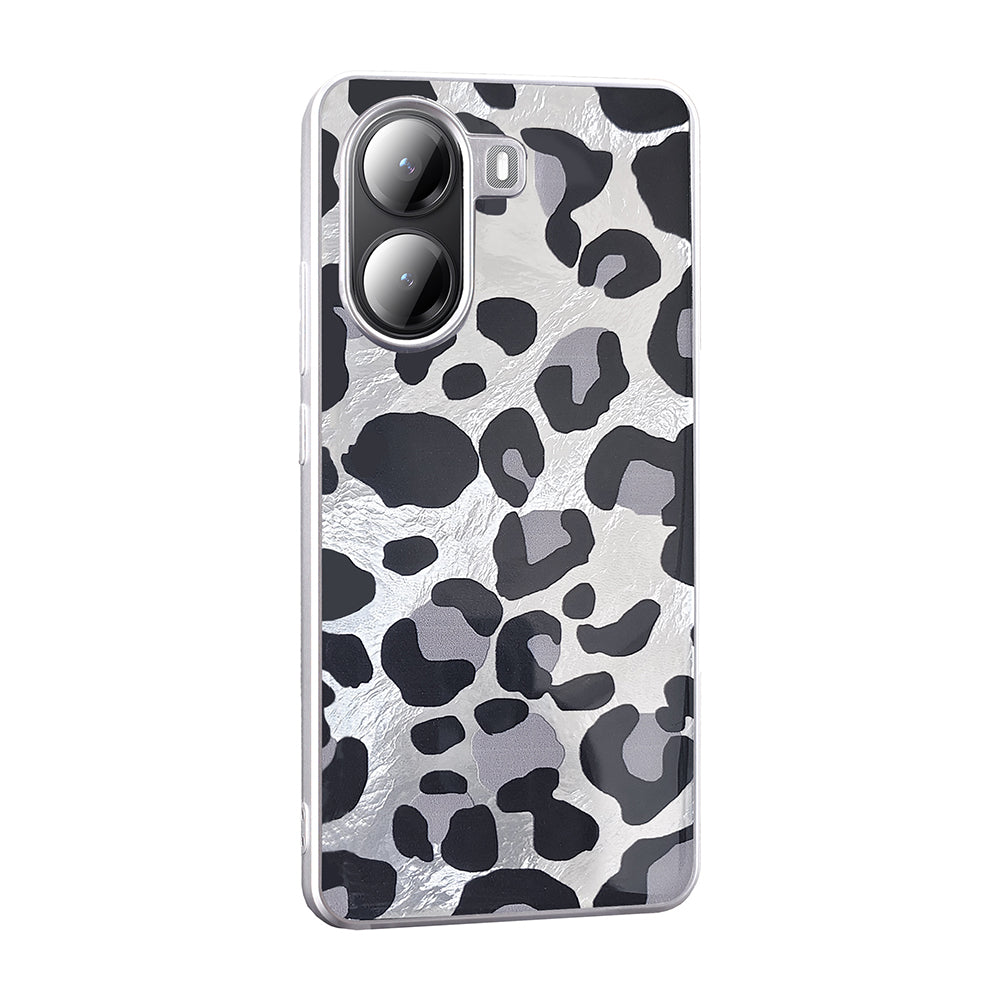 Xiaomi Poco X7 Pro Kılıf Desenli Zore Mep Kapak Gold Leopar