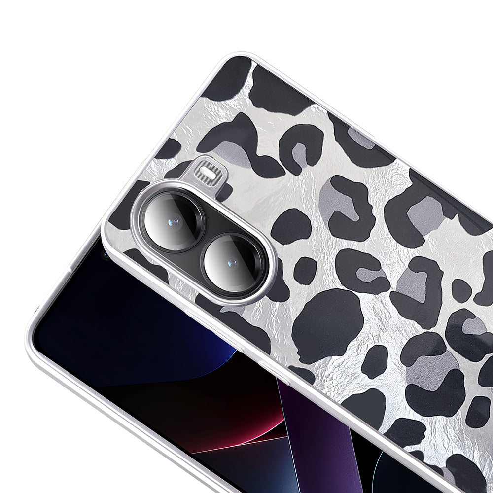 Xiaomi Poco X7 Pro Kılıf Desenli Zore Mep Kapak Gold Leopar