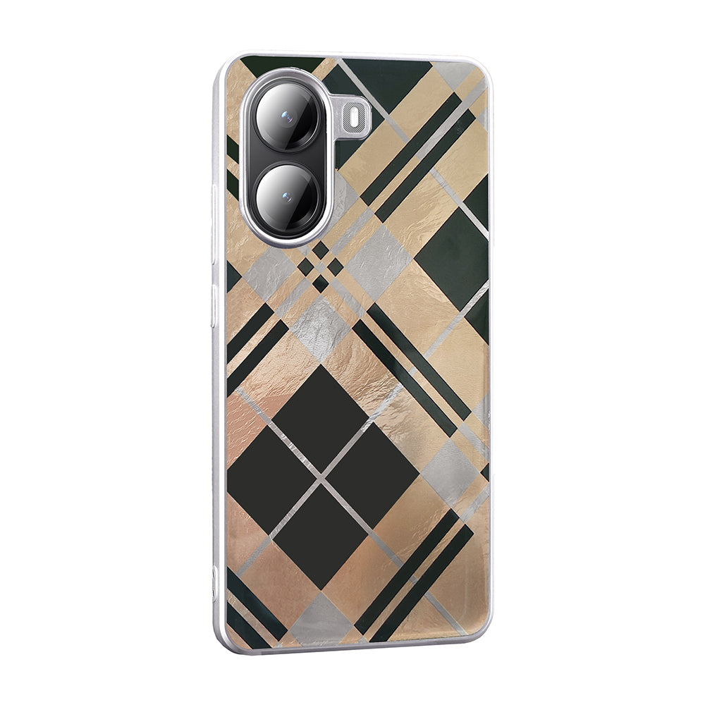 Xiaomi Poco X7 Pro Kılıf Desenli Zore Mep Kapak Gri Leopar