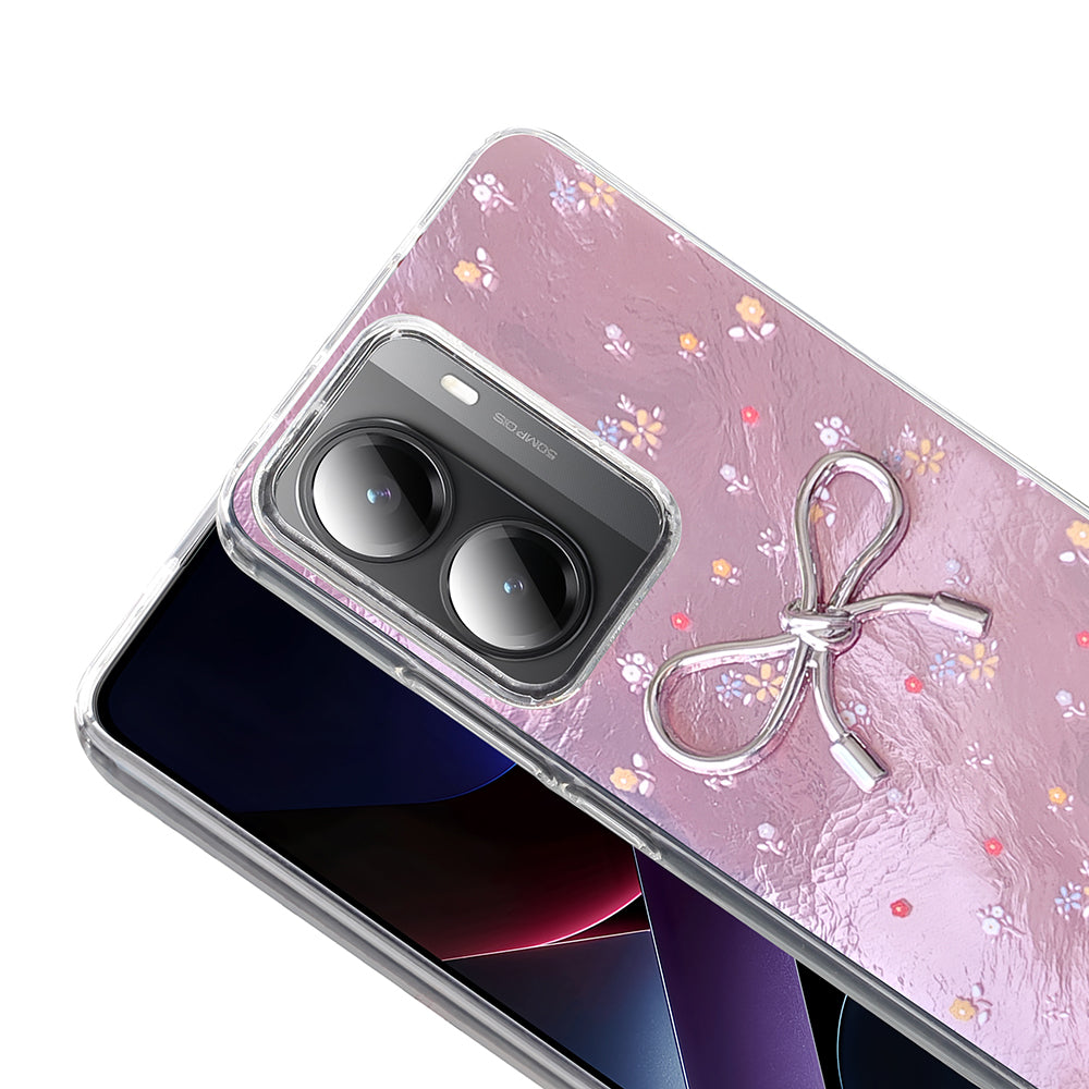 Xiaomi Poco X7 Pro Kılıf Kamera Korumalı Figürlü Zore Ponti Silikon Kapak Lila