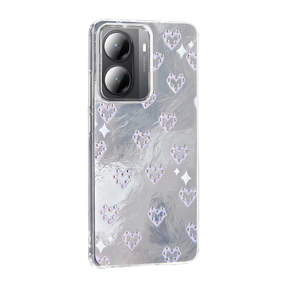 Xiaomi Poco X7 Pro Kılıf Kamera Korumalı Figürlü Zore Ponti Silikon Kapak Beyaz