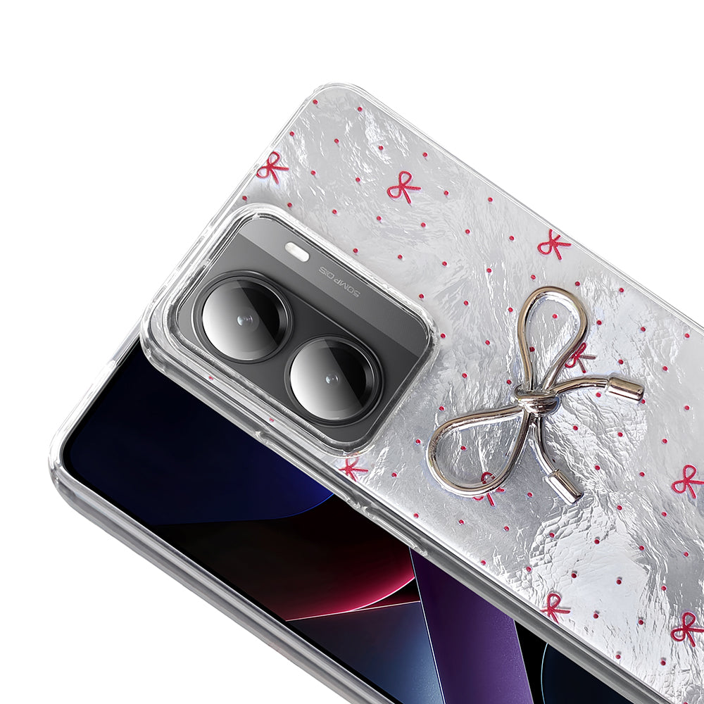 Xiaomi Poco X7 Pro Kılıf Kamera Korumalı Figürlü Zore Ponti Silikon Kapak Açık Pembe