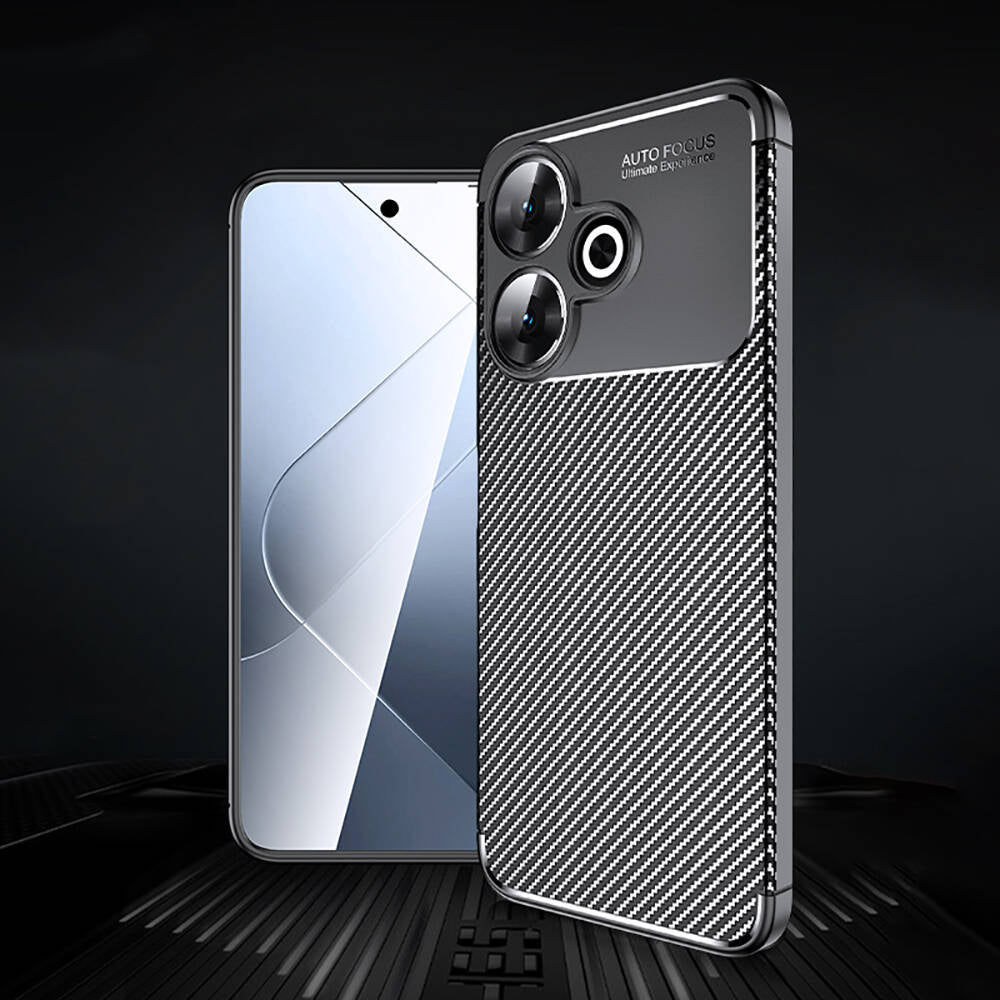 Xiaomi Redmi 13 4G Kılıf Zore Negro Silikon Kapak Siyah