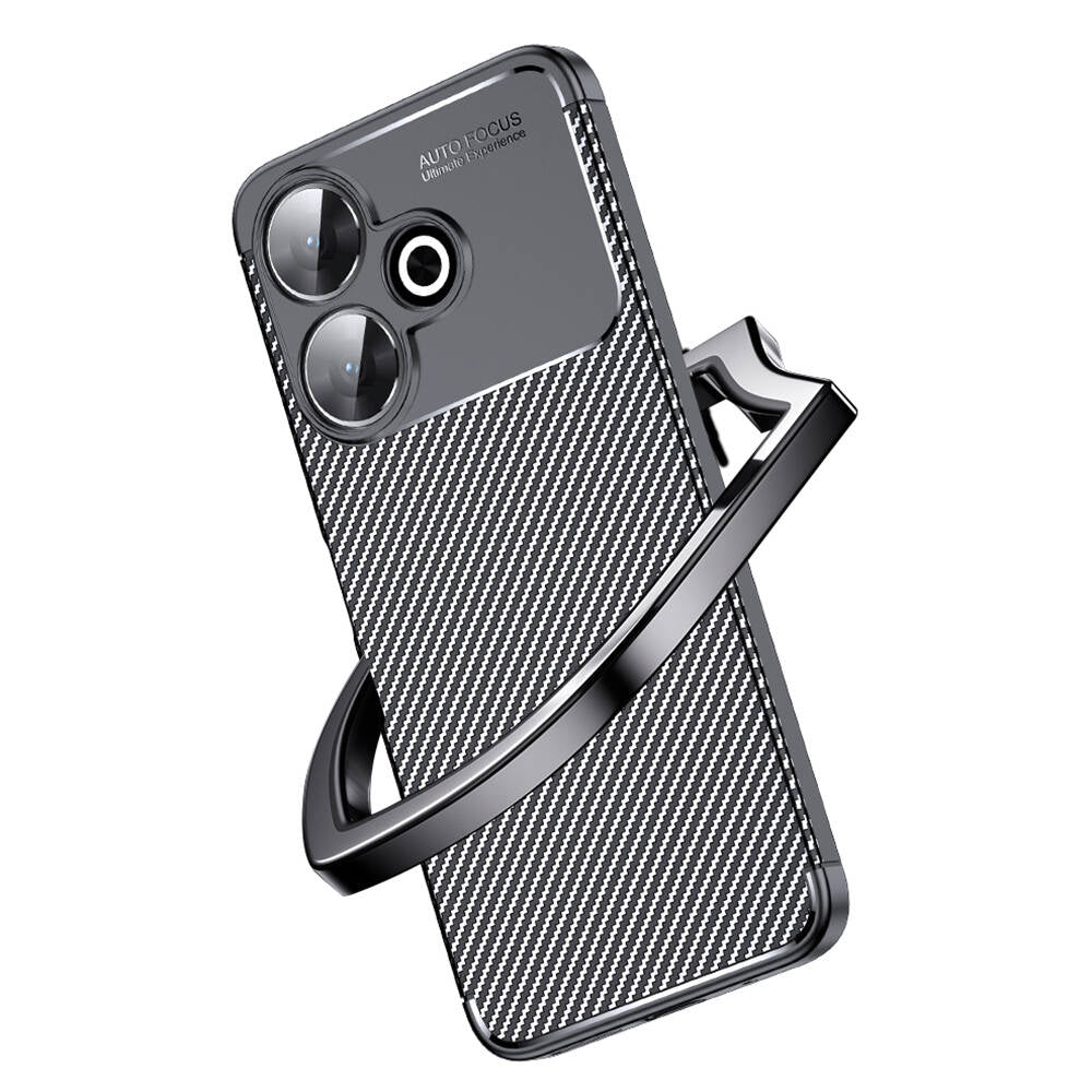 Xiaomi Redmi 13 4G Kılıf Zore Negro Silikon Kapak Siyah