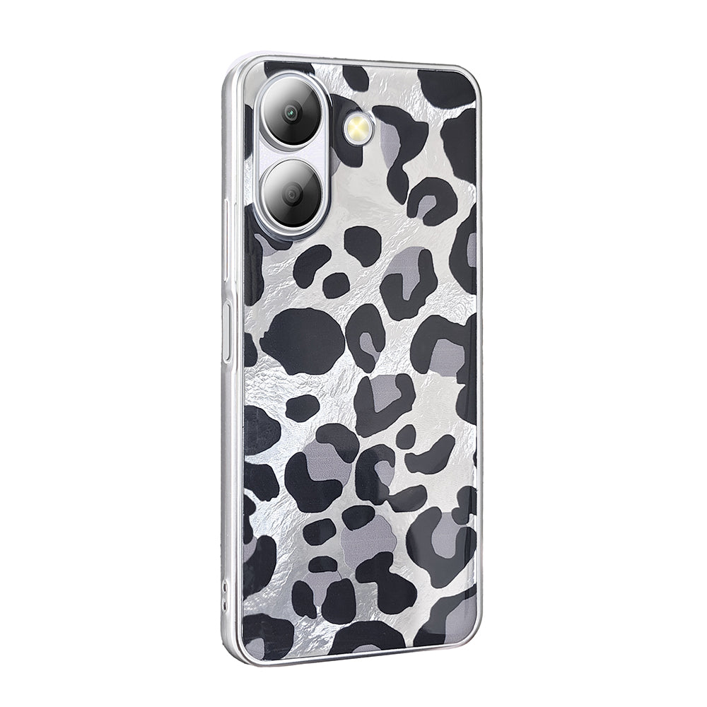 Xiaomi Redmi 13C Kılıf Desenli Zore Mep Kapak Gold Leopar