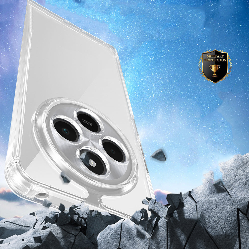 Xiaomi Redmi 14C 4G Kılıf Airbagli Takılabilir Askı Aparatlı Zore Snap Silikon Kapak Şeffaf