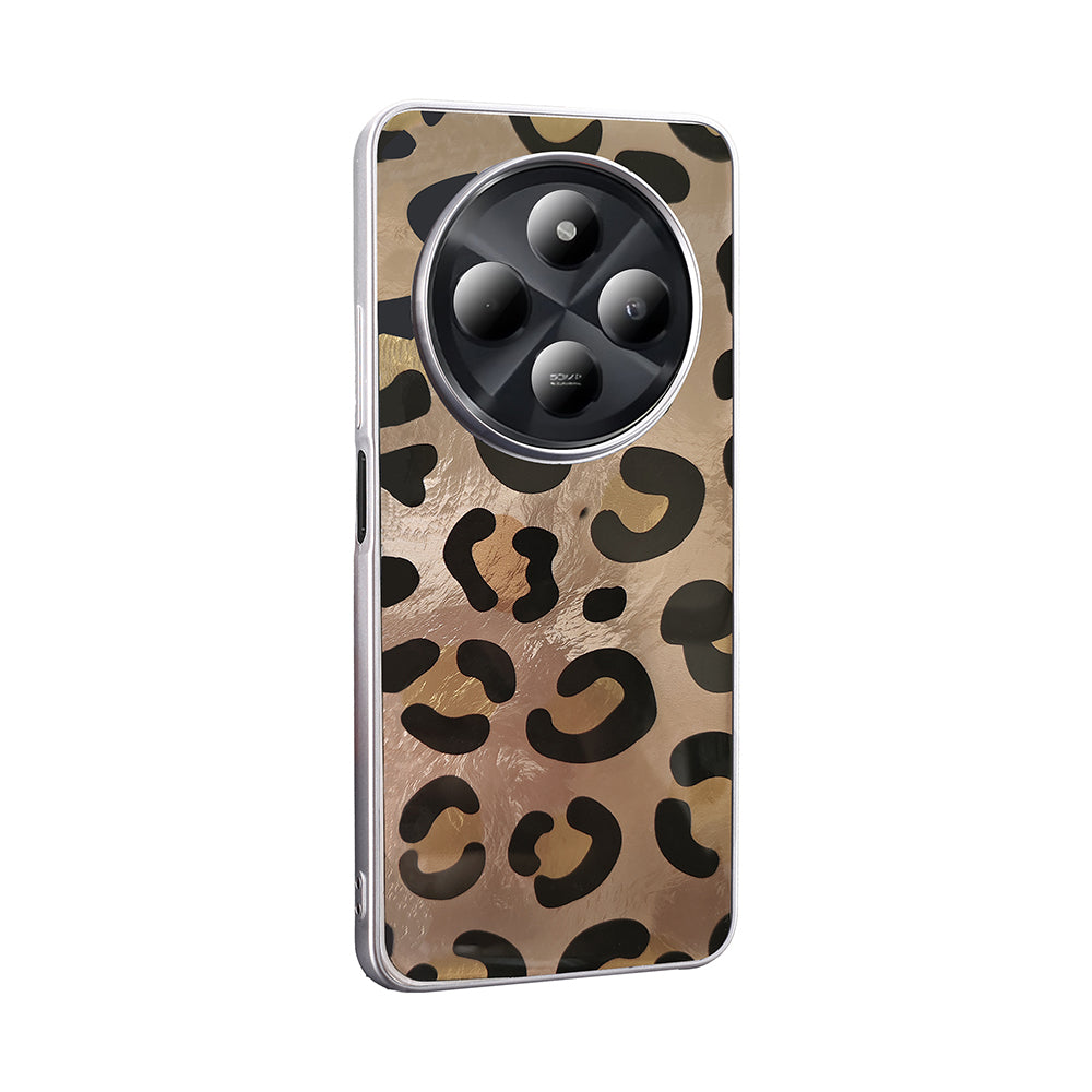 Xiaomi Redmi 14C 4G Kılıf Desenli Zore Mep Kapak Gold Leopar