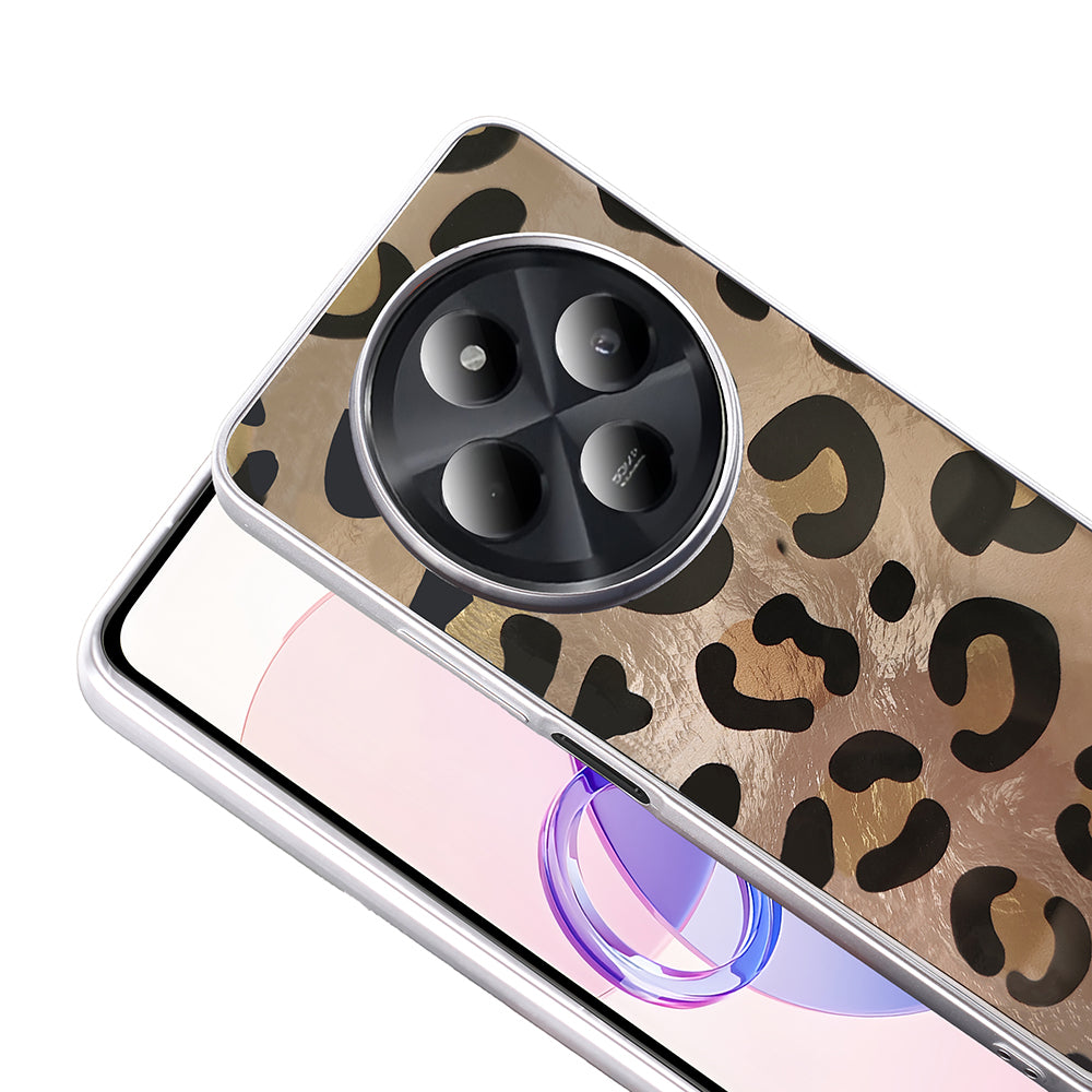 Xiaomi Redmi 14C 4G Kılıf Desenli Zore Mep Kapak Gri Leopar