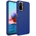 Xiaomi Redmi Note 10 Kılıf Metal Çerçeve ve Buton Tasarımlı Silikon Zore Luna Kapak