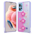Xiaomi Redmi Note 12 4G Kılıf Parlayan Simli Kabartma Figürlü Zore Cevze Kapak