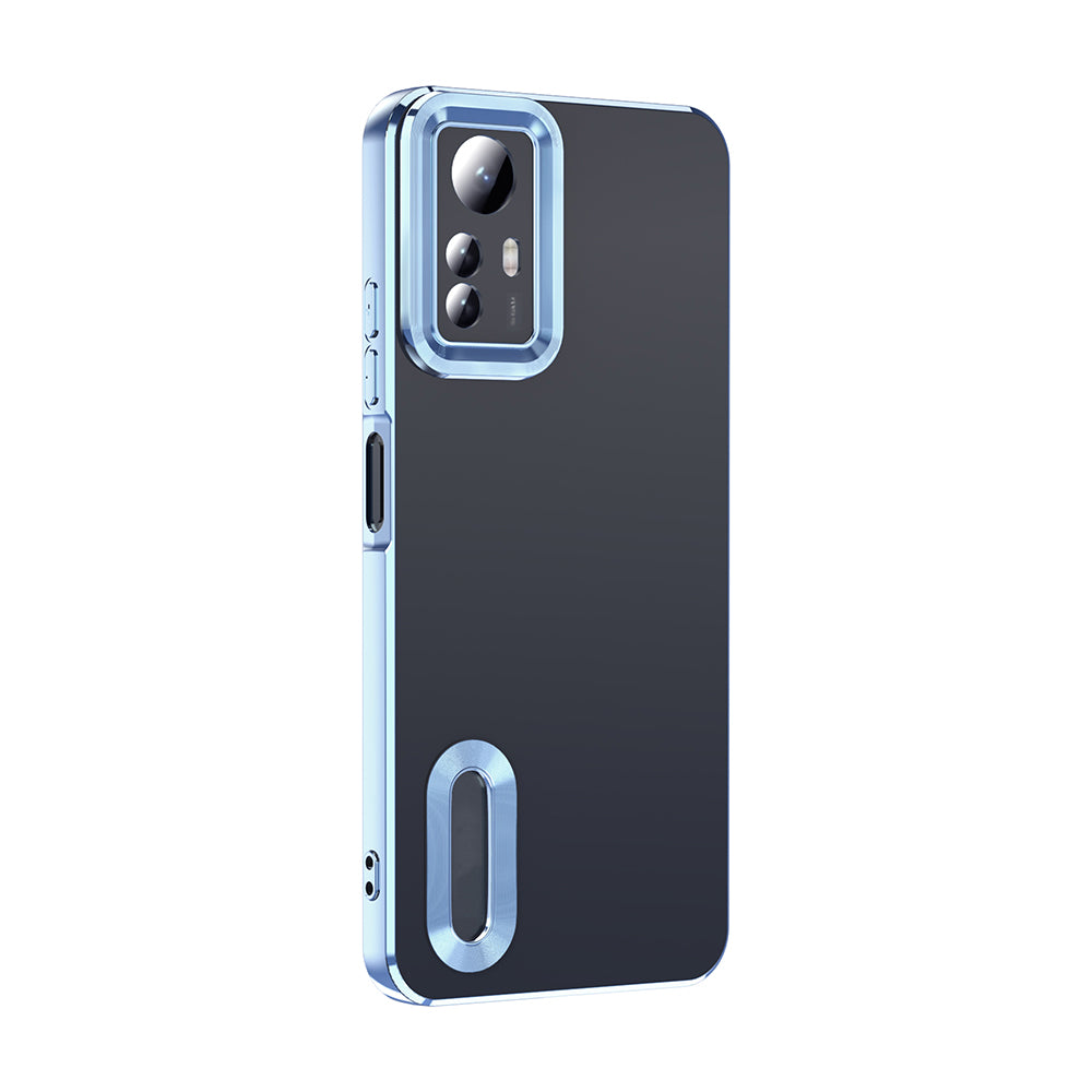Xiaomi Redmi Note 12S Kılıf Kamera Korumalı Logo Gösteren Zore Omega Kapak