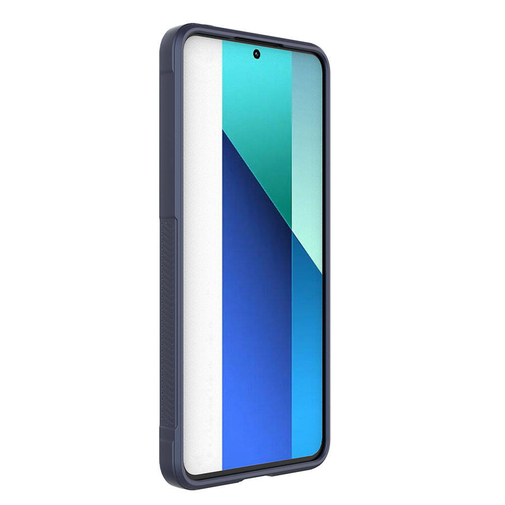 Xiaomi Redmi Note 13 4G Kılıf Esnek TPU Oyuklu Arka Yüzey Tasarımlı Zore Etnik Silikon Kapak Koyu Yeşil