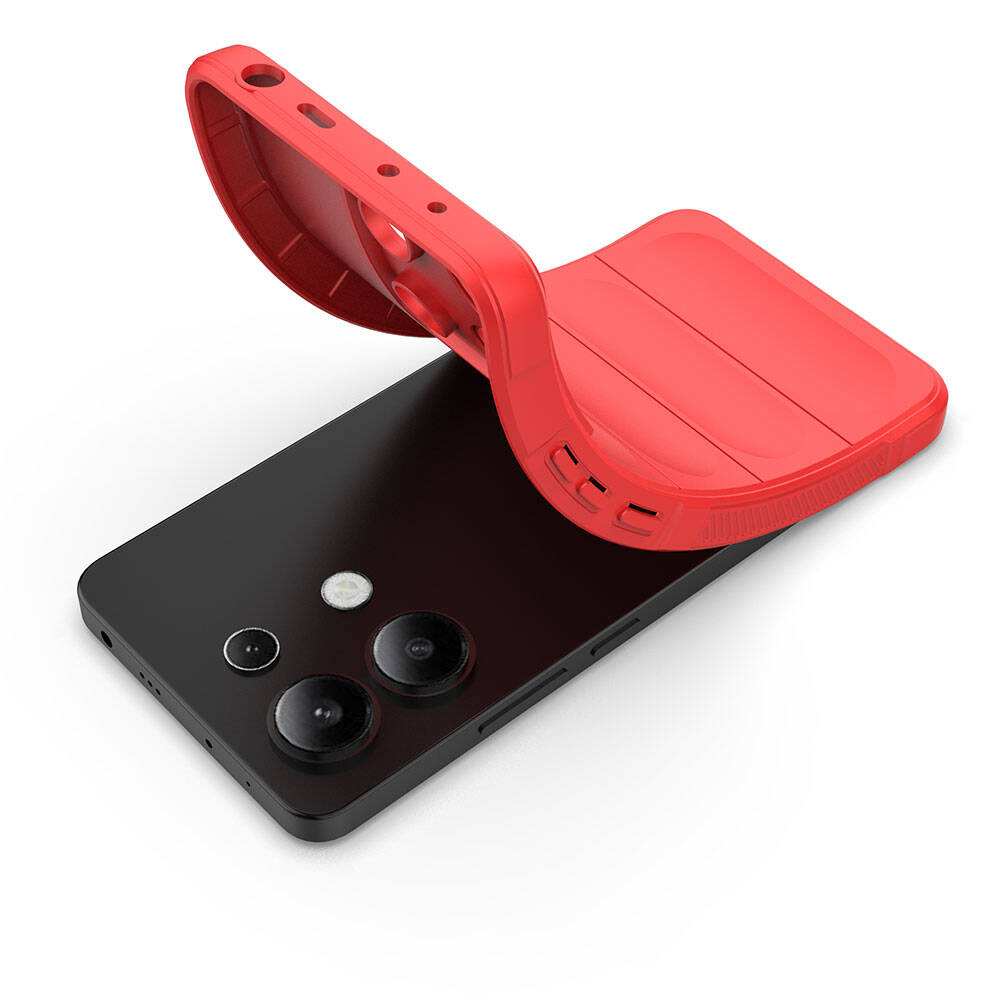 Xiaomi Redmi Note 13 4G Kılıf Esnek TPU Oyuklu Arka Yüzey Tasarımlı Zore Etnik Silikon Kapak Lacivert