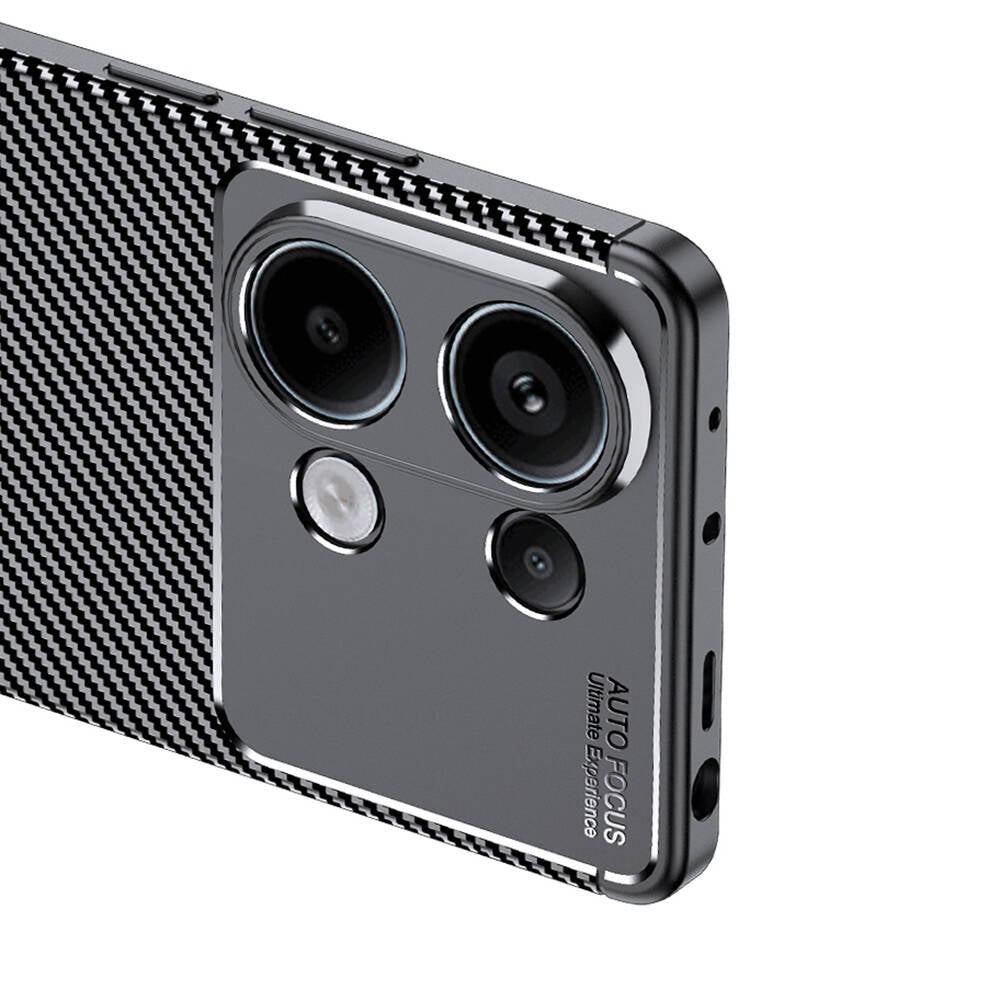 Xiaomi Redmi Note 13 4G Kılıf Zore Negro Silikon Kapak Siyah