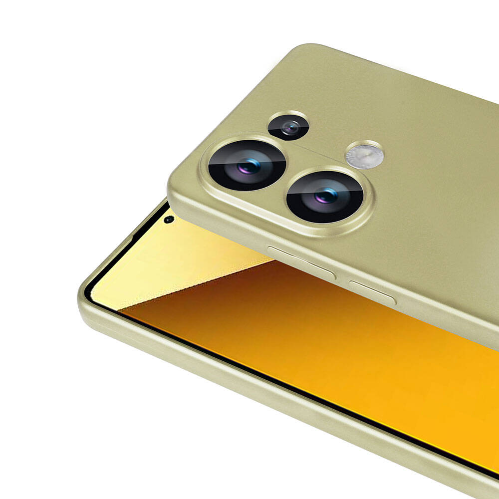 Xiaomi Redmi Note 13 4G Kılıf Zore Premier Silikon Kapak Rose Gold