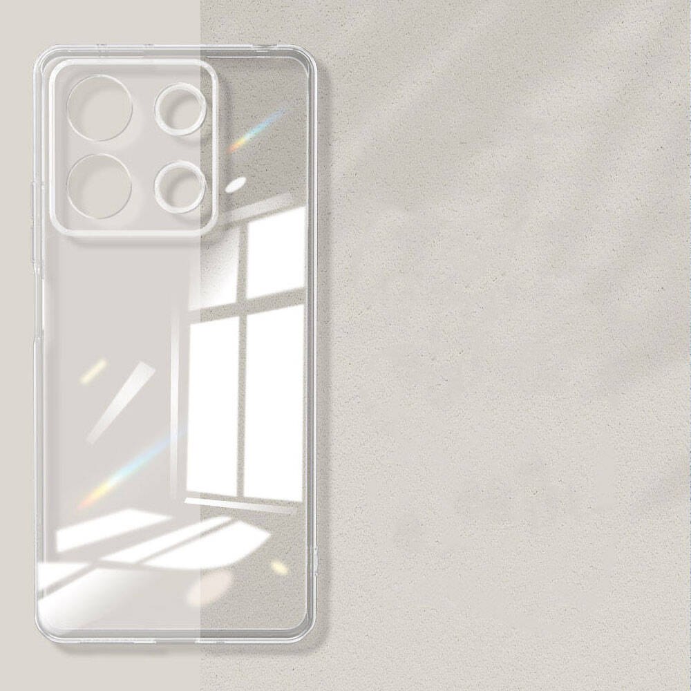 Xiaomi Redmi Note 13 4G Kılıf Zore Süper Silikon Kapak Şeffaf