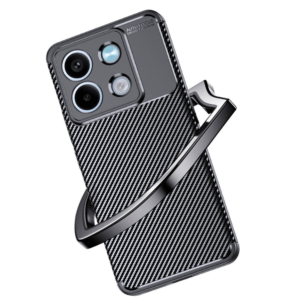 Xiaomi Redmi Note 13 5G Kılıf Zore Negro Silikon Kapak Siyah