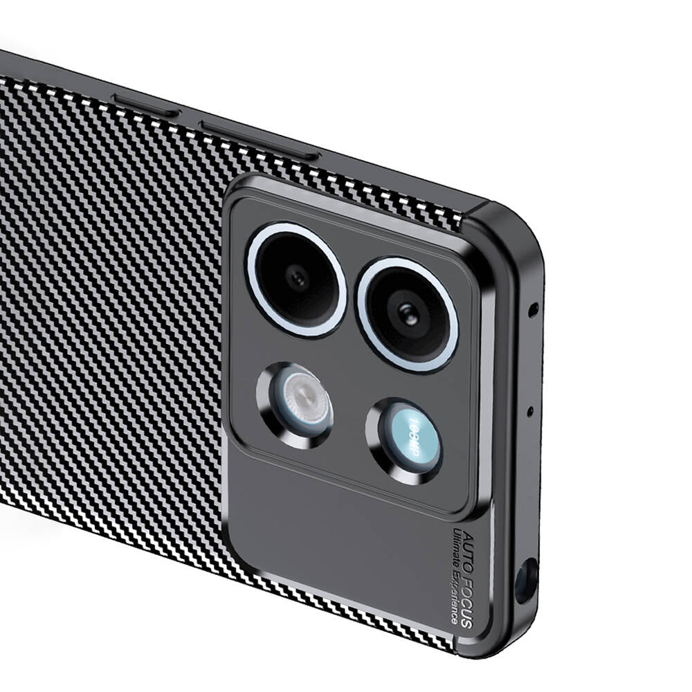 Xiaomi Redmi Note 13 5G Kılıf Zore Negro Silikon Kapak Siyah