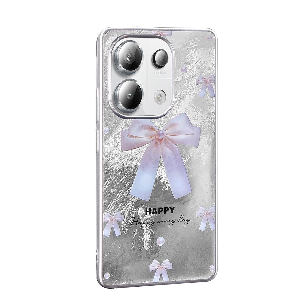 Xiaomi Redmi Note 13 Pro 4G Kılıf Desenli Zore Mep Kapak İncili Fiyonk