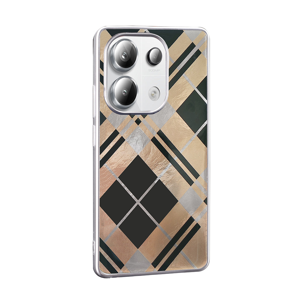 Xiaomi Redmi Note 13 Pro 4G Kılıf Desenli Zore Mep Kapak Gri Leopar