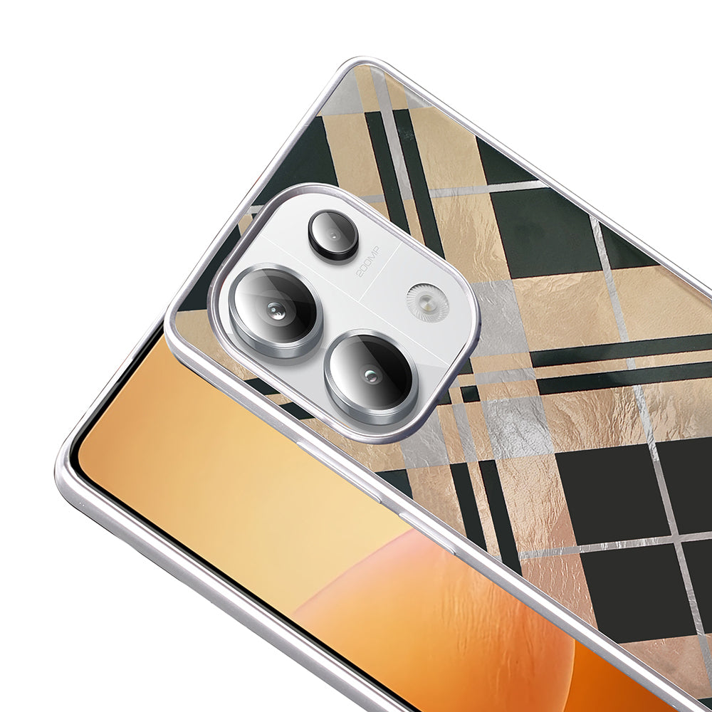 Xiaomi Redmi Note 13 Pro 4G Kılıf Desenli Zore Mep Kapak İncili Fiyonk
