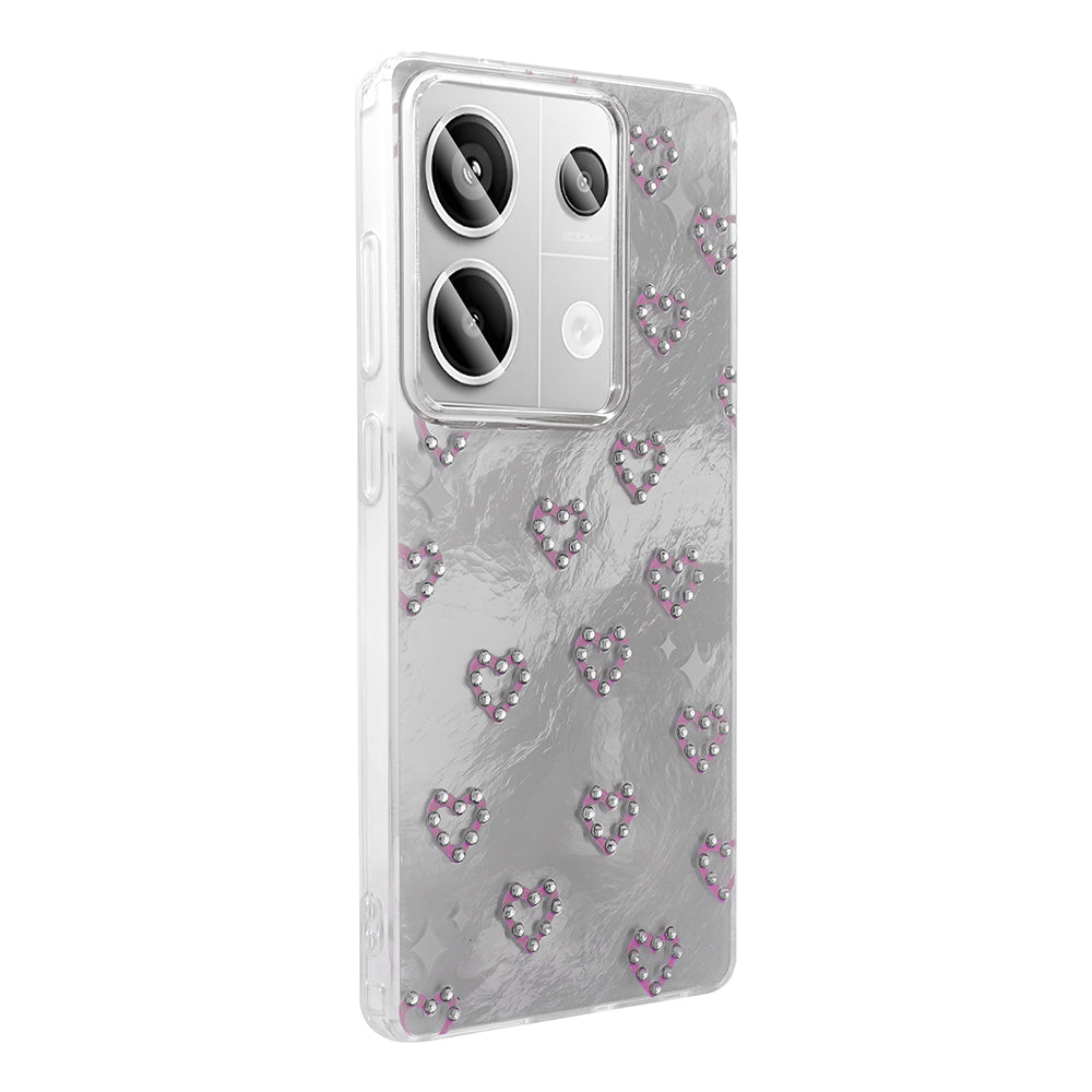 Xiaomi Redmi Note 13 Pro 4G Kılıf Kamera Korumalı Figürlü Zore Ponti Silikon Kapak Açık Mavi