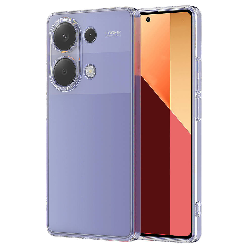 Xiaomi Redmi Note 13 Pro 4G Kılıf Zore Süper Silikon Kapak Renksiz