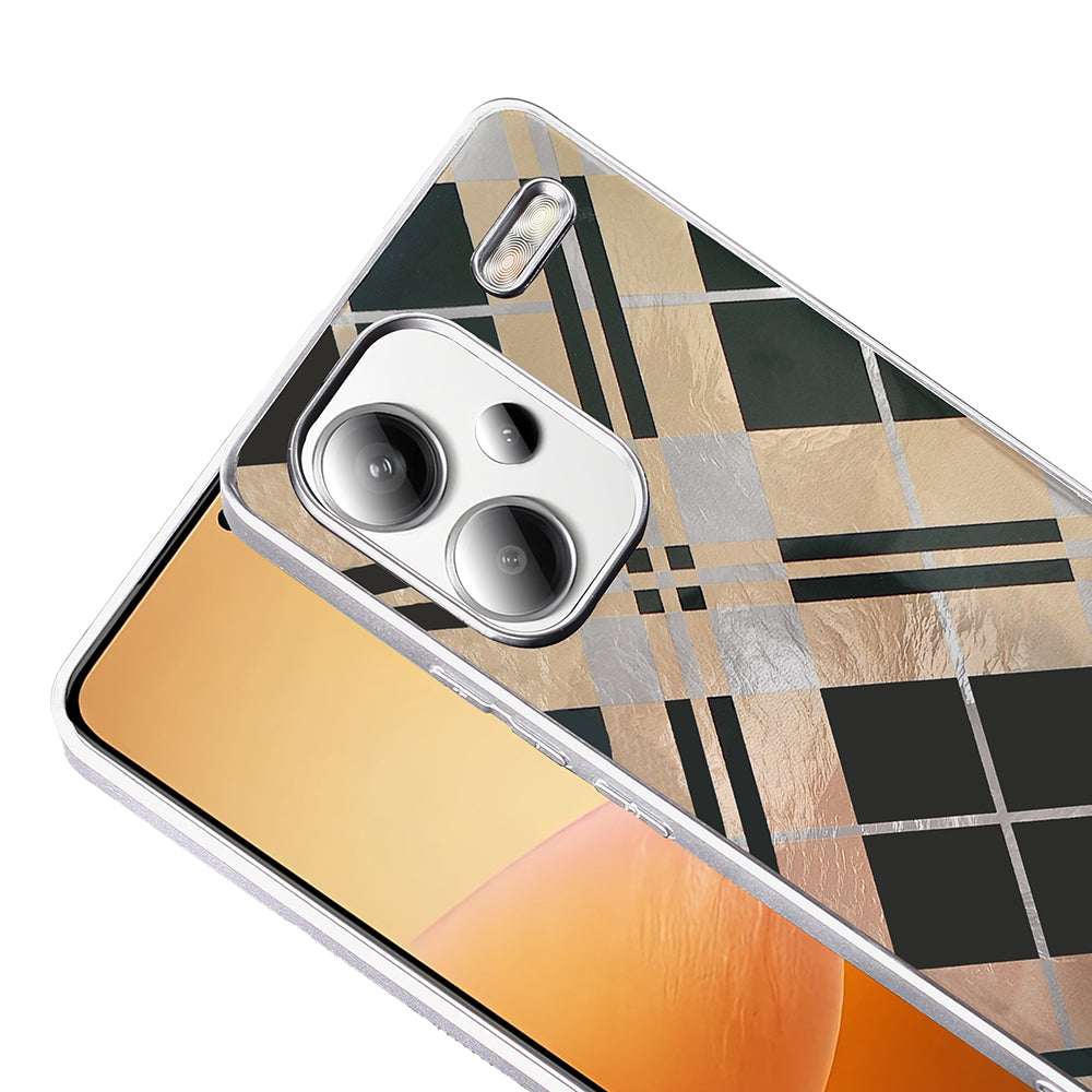 Xiaomi Redmi Note 13 Pro Plus 5G Kılıf Desenli Zore Mep Kapak Geometrik