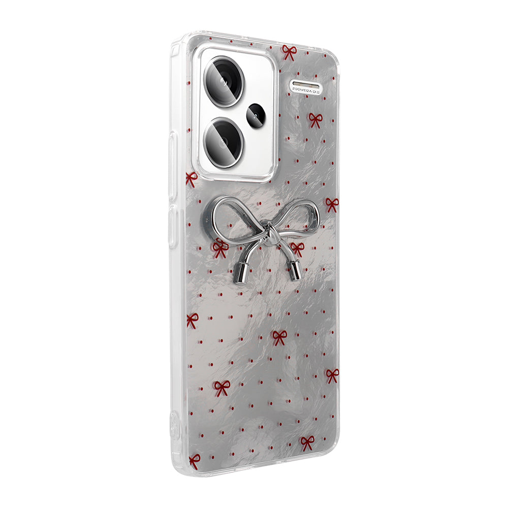 Xiaomi Redmi Note 13 Pro Plus 5G Kılıf Kamera Korumalı Figürlü Zore Ponti Silikon Kapak Lila