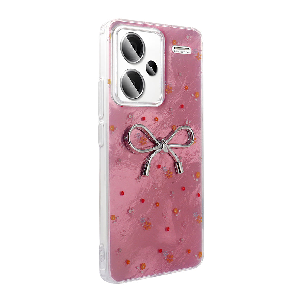 Xiaomi Redmi Note 13 Pro Plus 5G Kılıf Kamera Korumalı Figürlü Zore Ponti Silikon Kapak Lila