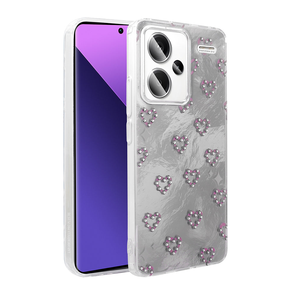 Xiaomi Redmi Note 13 Pro Plus 5G Kılıf Kamera Korumalı Figürlü Zore Ponti Silikon Kapak Beyaz