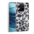 Xiaomi Redmi Note 14 4G Kılıf Desenli Zore Mep Kapak Gri Leopar
