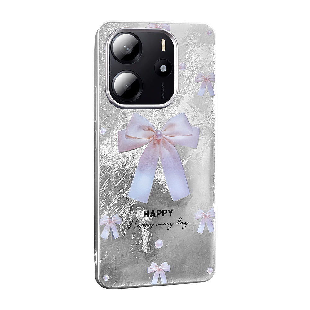 Xiaomi Redmi Note 14 5G Kılıf Desenli Zore Mep Kapak Gri Leopar